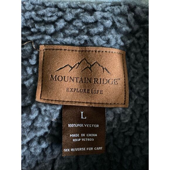 Mountain Ridge fleece flannel jacket size L - Picture 9 of 11